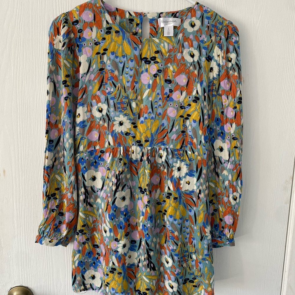 Motherhood Maternity Vibrant Floral Blouse